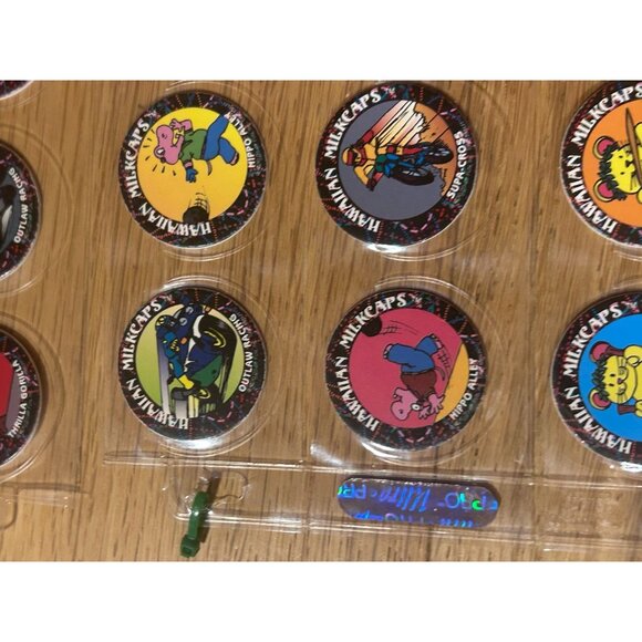 Worlds Of Fun Hawaiian Milkcaps Thrilla Gorilla Pogs Lot of 1993 - Picture 6 of 10